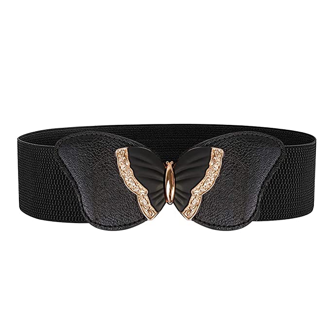 Redhorns Elastic Ladies Wide Belt#color_black