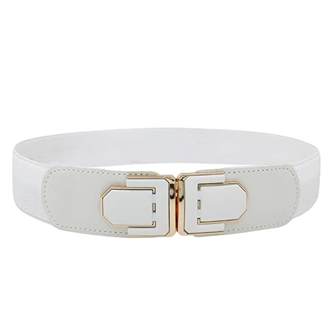 Redhorns Elastic Ladies Wide Belt#color_white