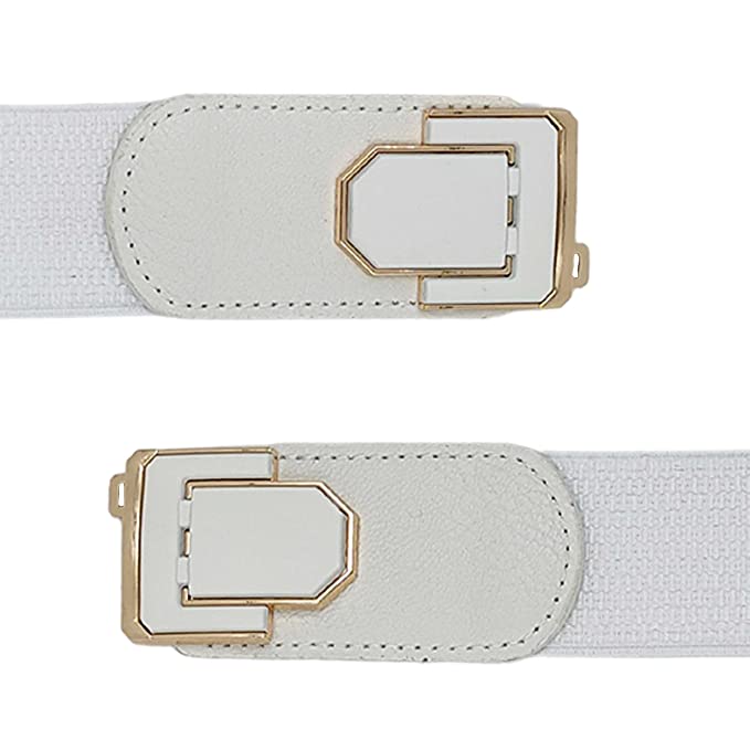 Redhorns Elastic Ladies Wide Belt#color_white