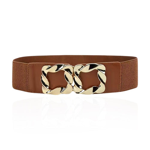Redhorns Elastic Ladies Waist Belt#color_brown