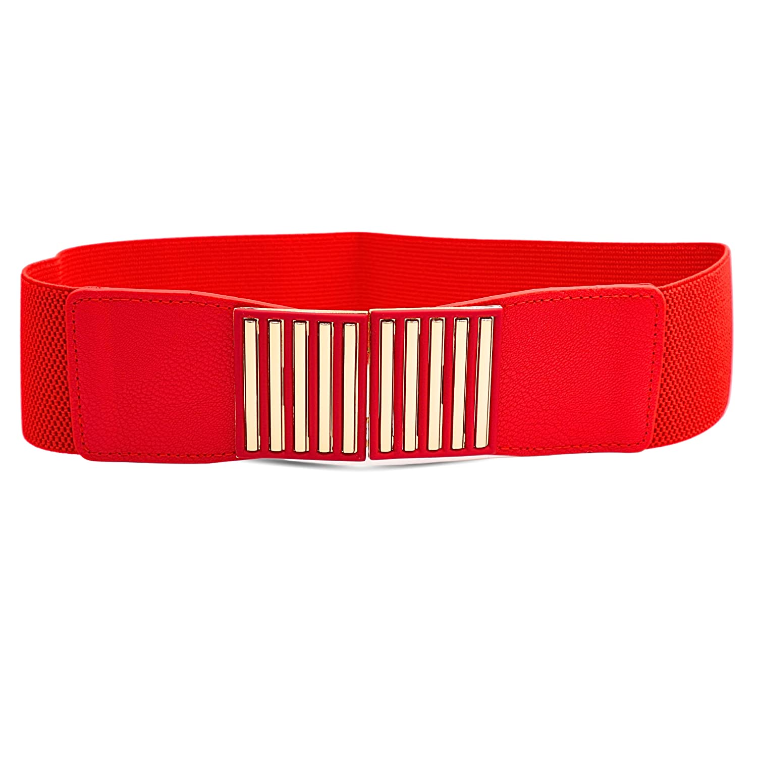 Redhorns Elastic Ladies Wide Belt#color_red