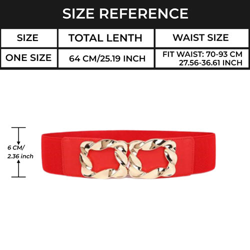 Redhorns Elastic Ladies Waist Belt#color_red