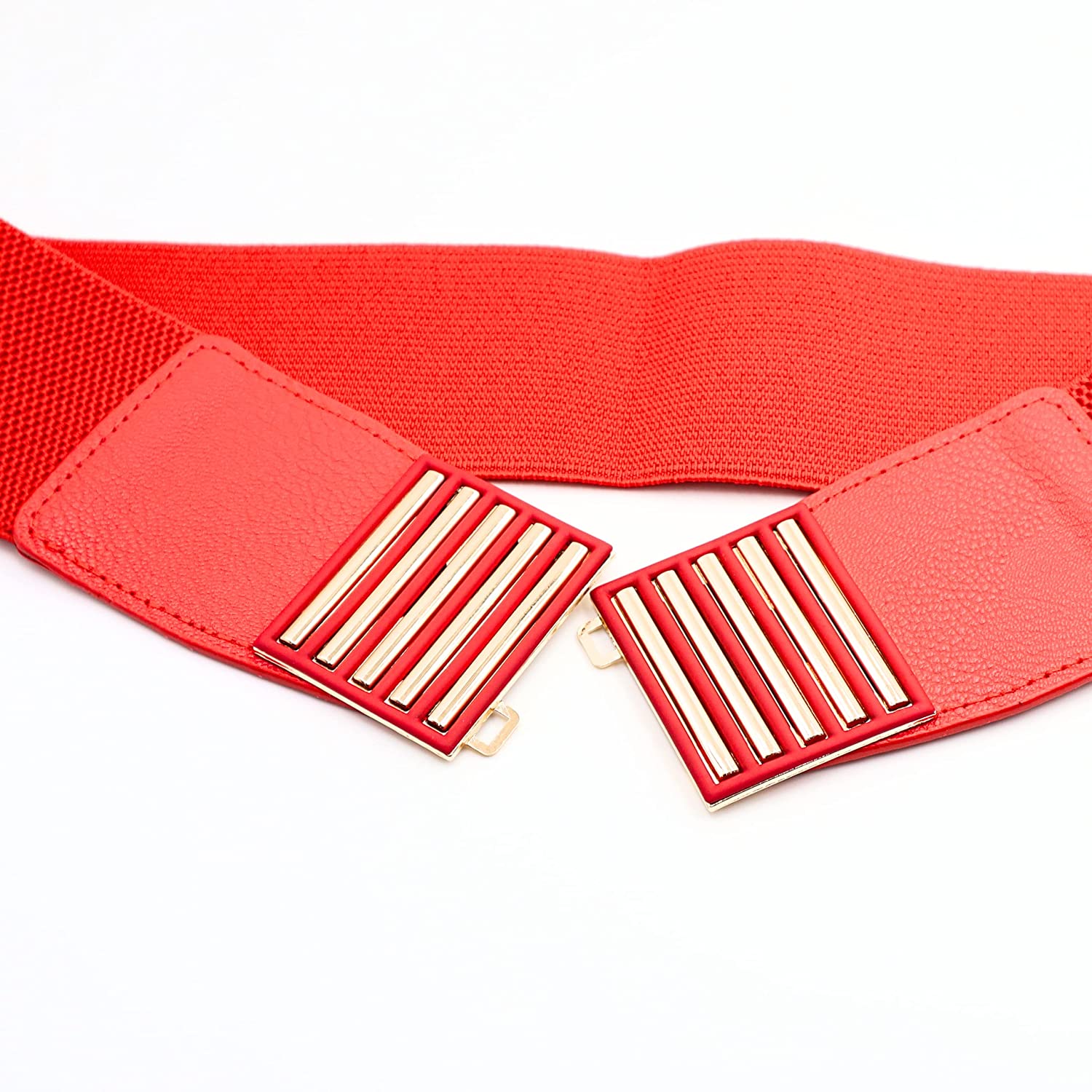 Redhorns Elastic Ladies Wide Belt#color_red