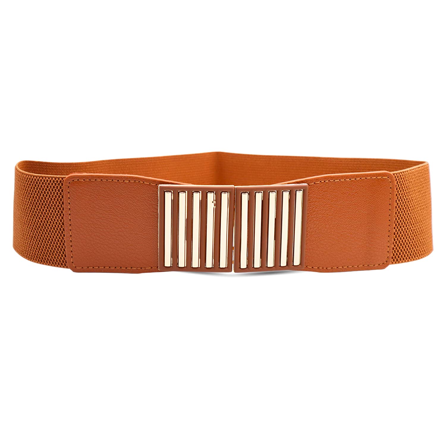 Redhorns Elastic Ladies Wide Belt#color_tan