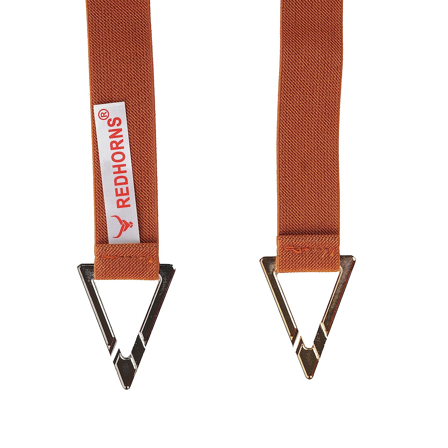 Dual Triangle Designer Ladies Belt#color_tan