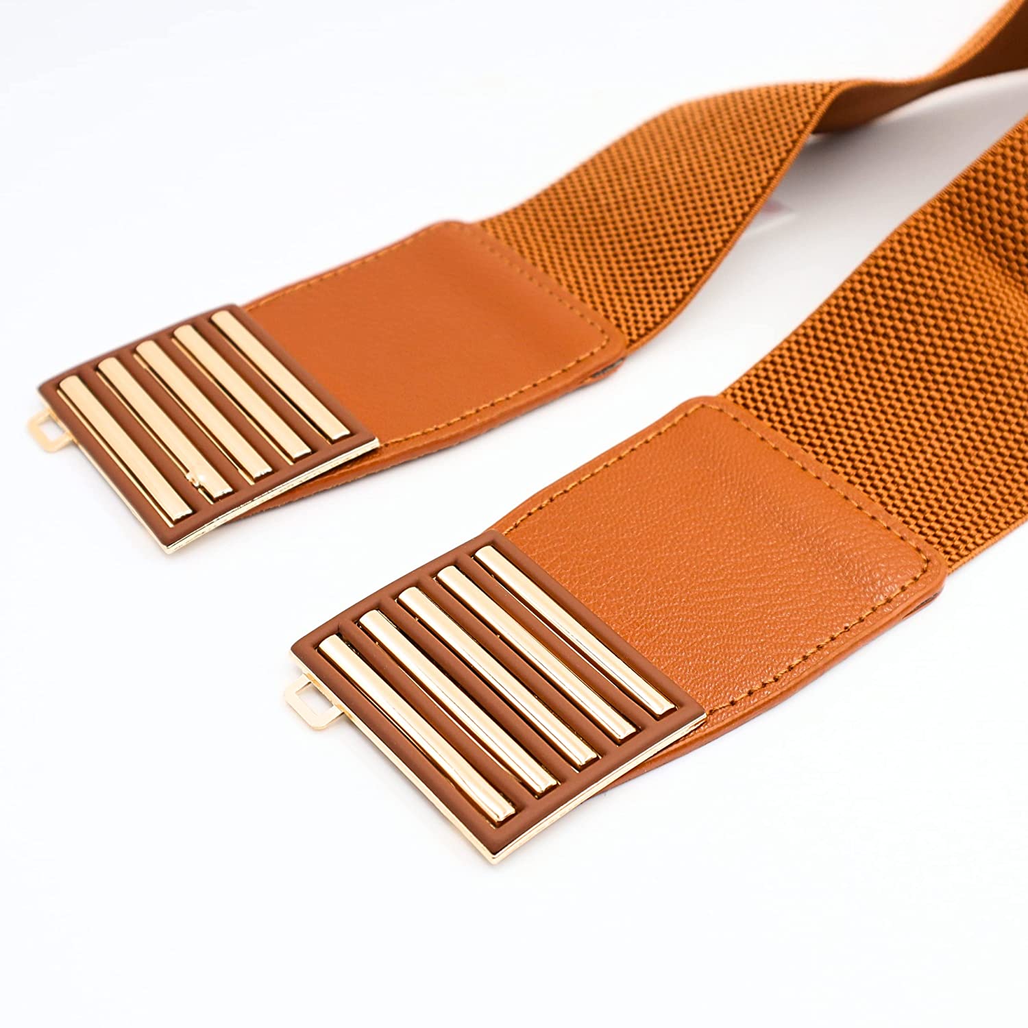 Redhorns Elastic Ladies Wide Belt#color_tan