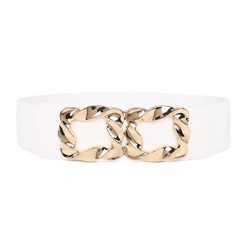 Redhorns Elastic Ladies Waist Belt#color_white