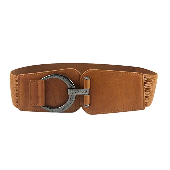 Redhorns Elastic Ladies Wide Belt#color_brown