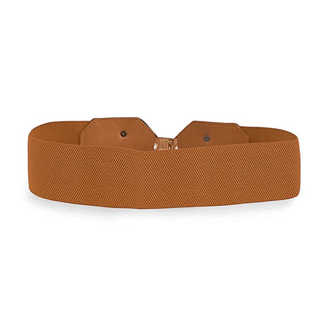Bow Knot Design Ladies Belt White#color_brown
