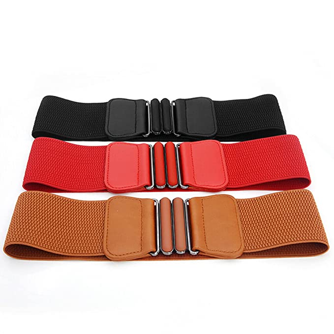Redhorns Elastic Ladies Wide Belt#color_black