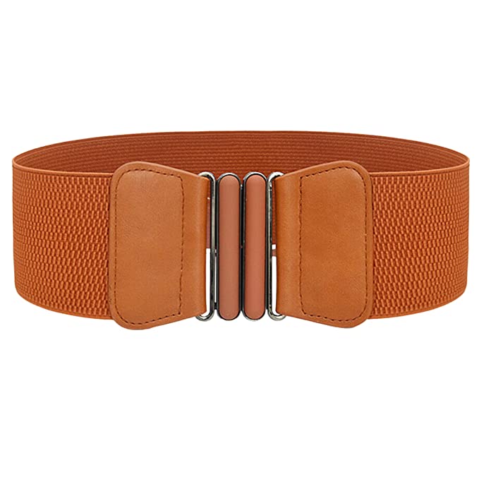 Redhorns Elastic Ladies Wide Belt#color_brown