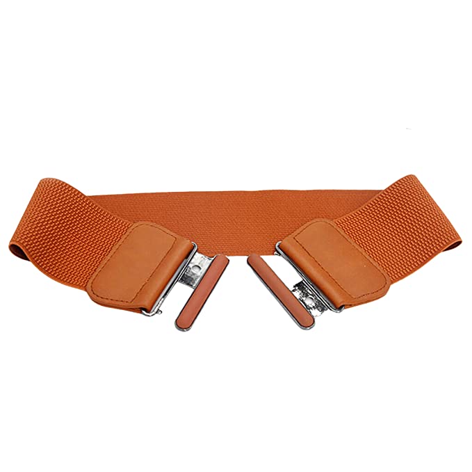 Redhorns Elastic Ladies Wide Belt#color_brown