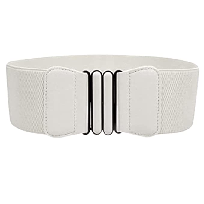 Redhorns Elastic Ladies Wide Belt#color_white