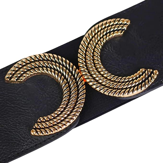 Redhorns Elastic Ladies Wide Belt#color_black
