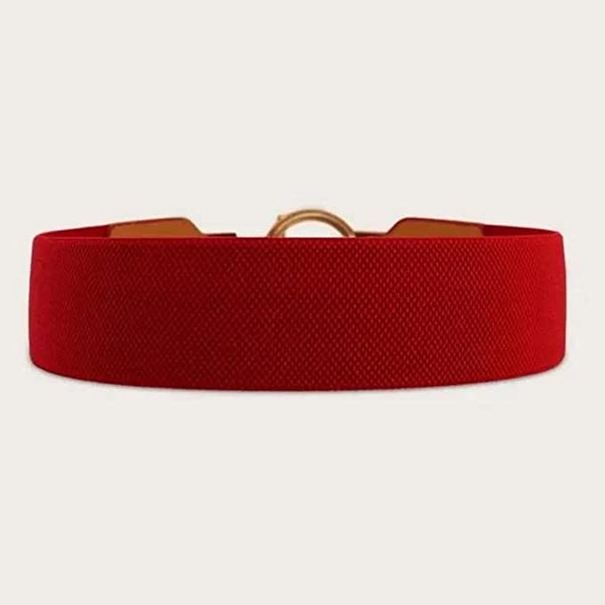 Redhorns Elastic Ladies Wide Belt#color_red
