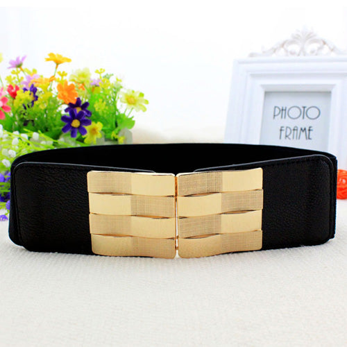 Square Shaped Belt Black#color_black