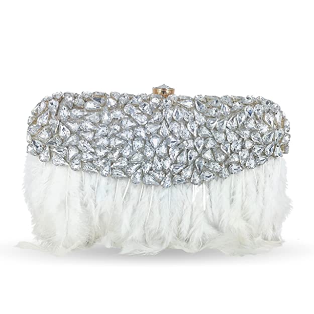 Designer Ladies Clutches#color_white