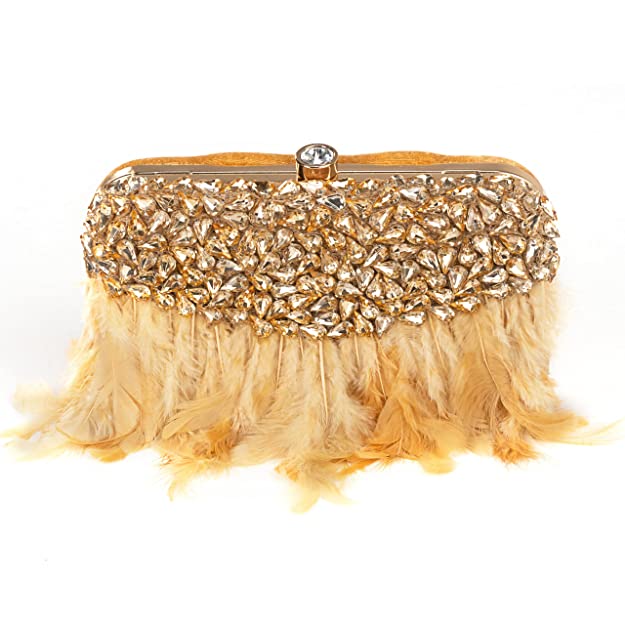 Designer Ladies Clutches#color_gold