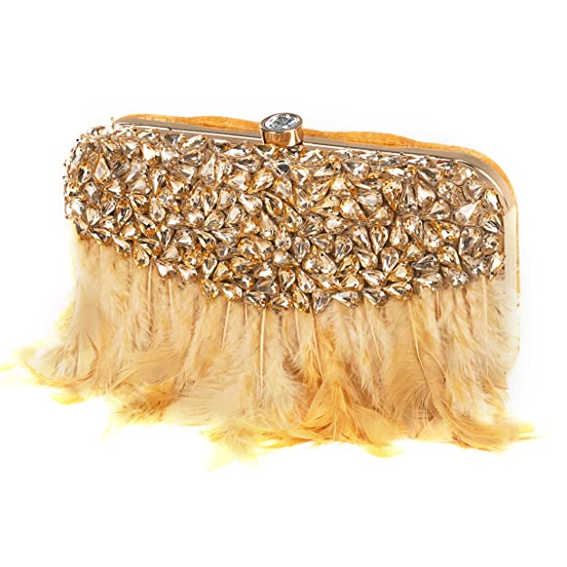 Designer Ladies Clutches#color_gold