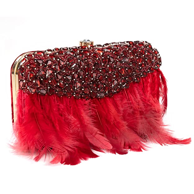 Designer Ladies Clutches#color_cherry