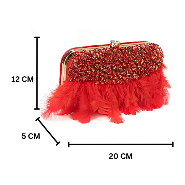 Designer Ladies Clutches#color_red