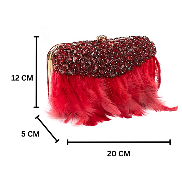 Designer Ladies Clutches#color_cherry