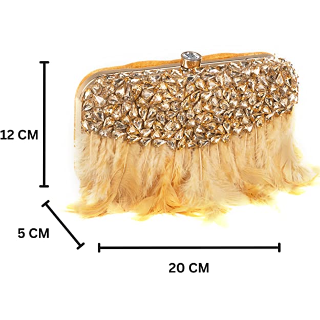 Designer Ladies Clutches#color_gold