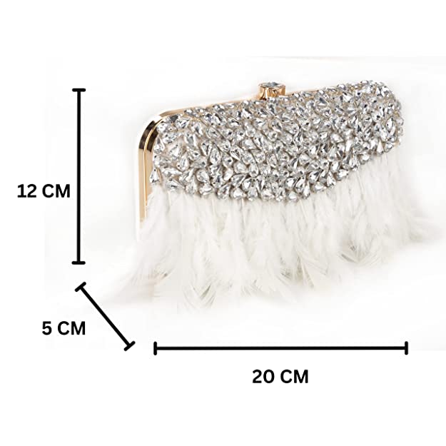 Designer Ladies Clutches#color_white