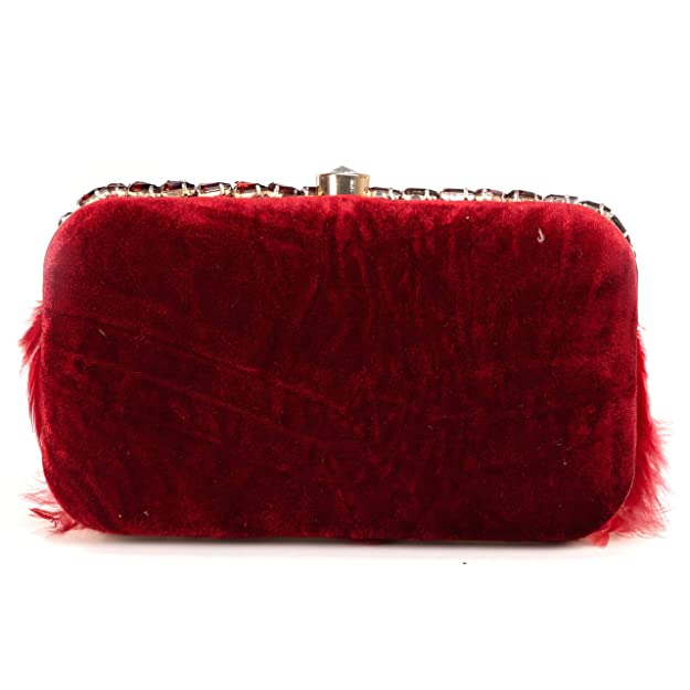 Designer Ladies Clutches#color_cherry