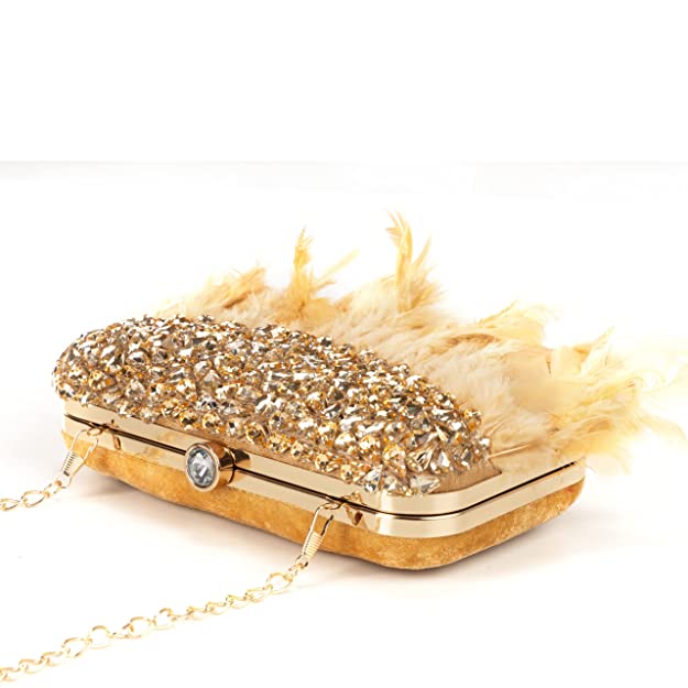 Designer Ladies Clutches#color_gold