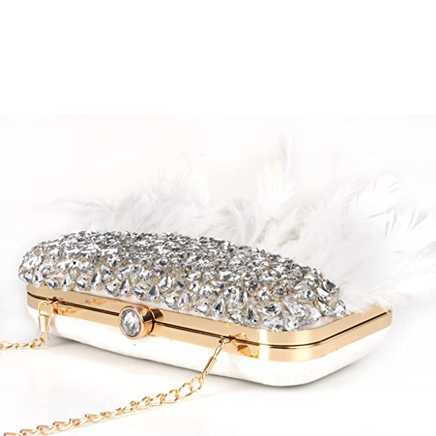 Designer Ladies Clutches#color_white