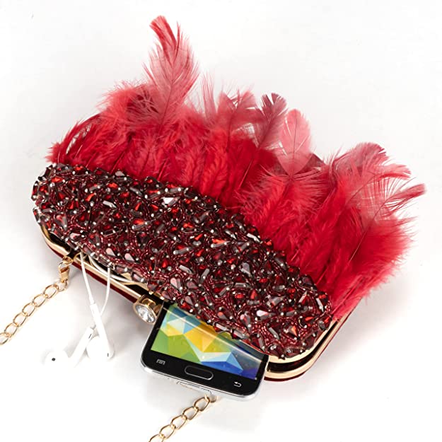 Designer Ladies Clutches#color_red