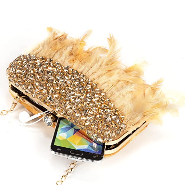 Designer Ladies Clutches#color_gold