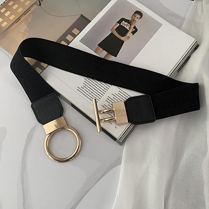 Redhorns Elastic Ladies Wide Belt#color_black