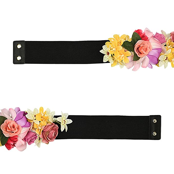 Redhorns Elastic Ladies Wide Belt#color_black