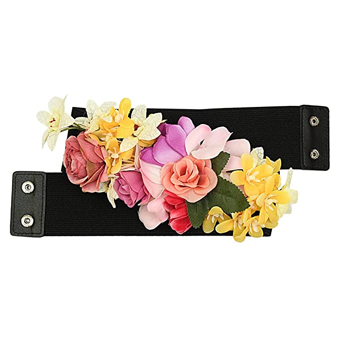 Redhorns Elastic Ladies Wide Belt#color_black