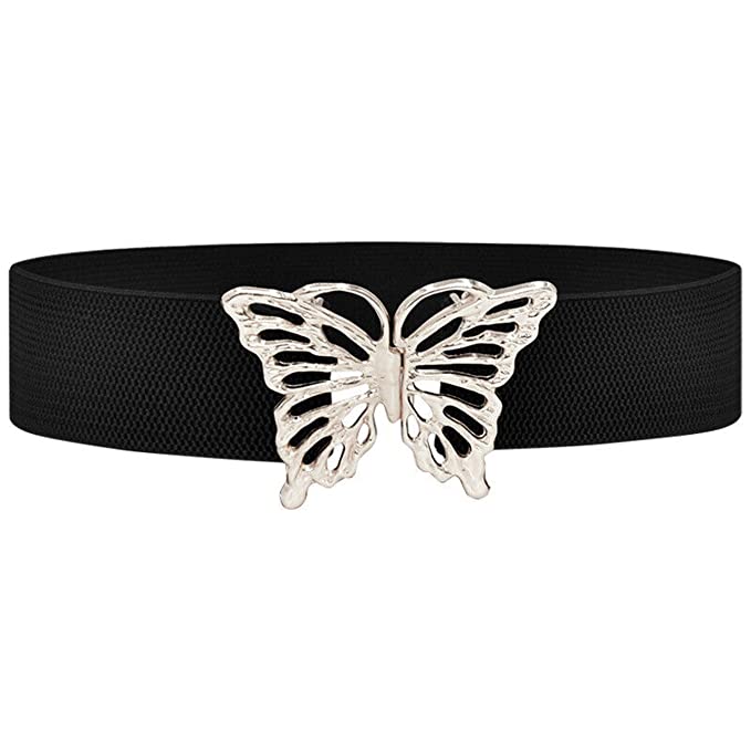 Redhorns Elastic Ladies Wide Belt#color_black
