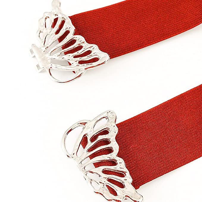Redhorns Elastic Ladies Wide Belt#color_red