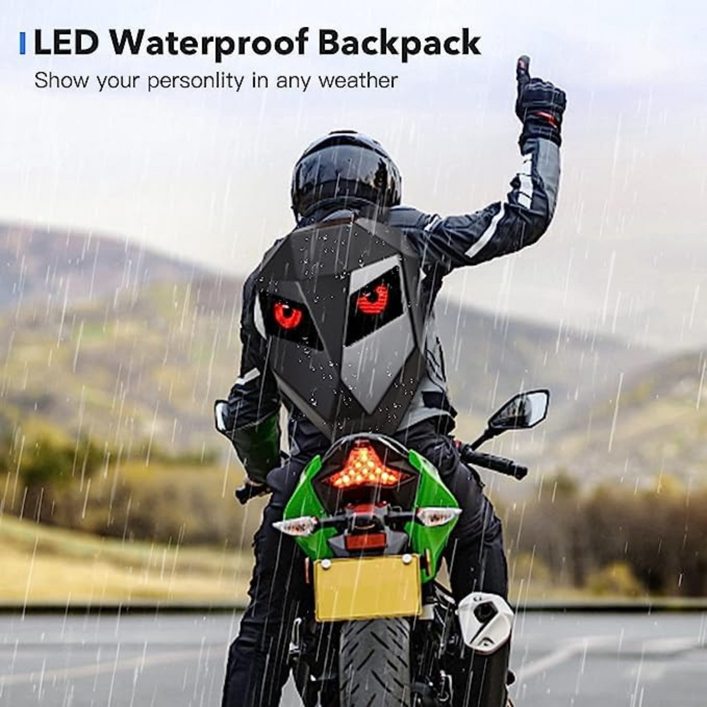 Iron Man Backpack | Smart Backpack For Men With Programmable LED Display | SWAG (IRMBKP-1)