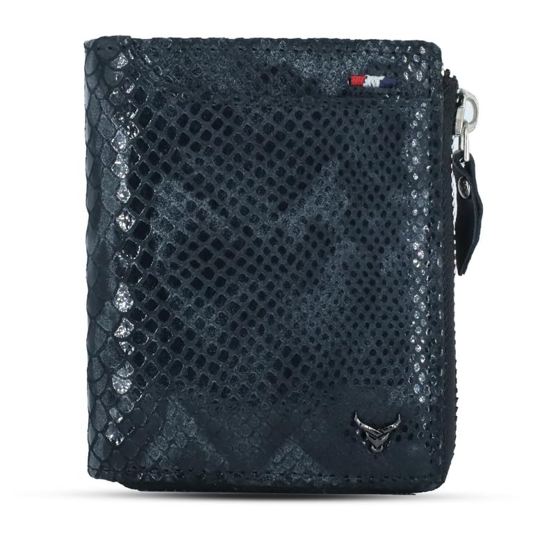 Mens Wallet Brown Color Front Side#color_blue