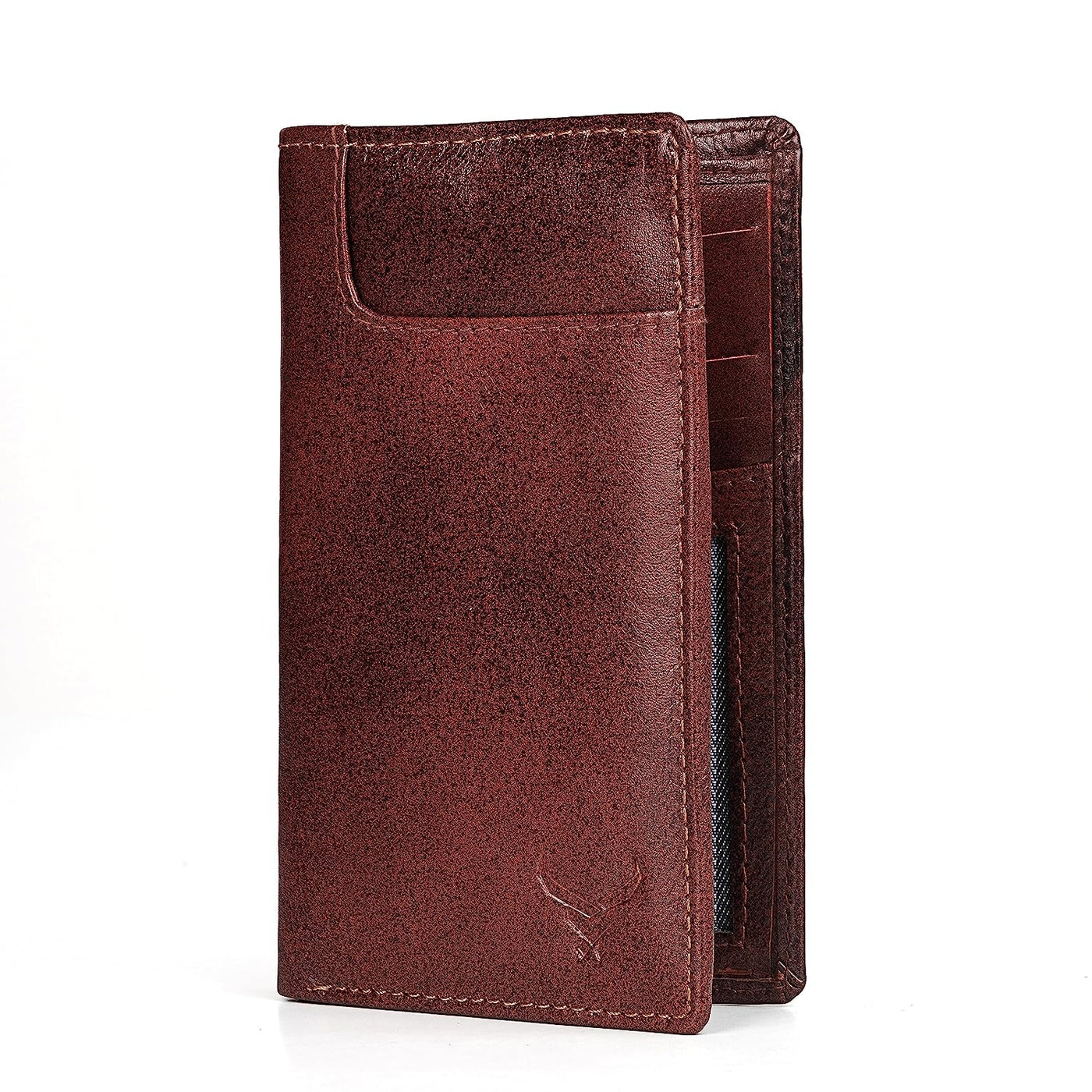 Unisex Leather Cardholder#color_bombay-brown