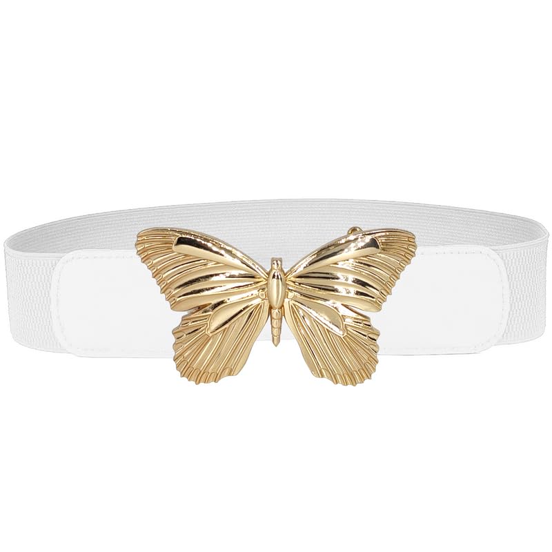 Redhorns Elastic Ladies Wide Belt#color_white