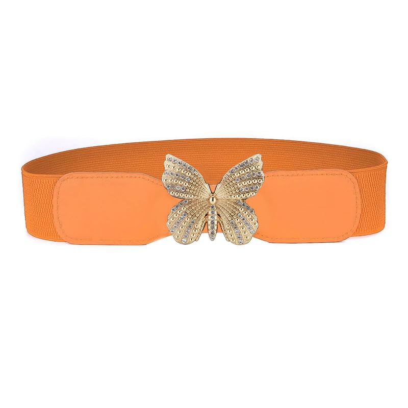 Redhorns Elastic Ladies Wide Belt#color_tan