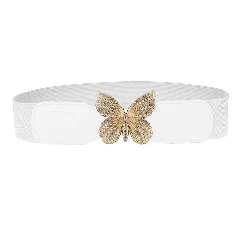 Redhorns Elastic Ladies Wide Belt#color_white