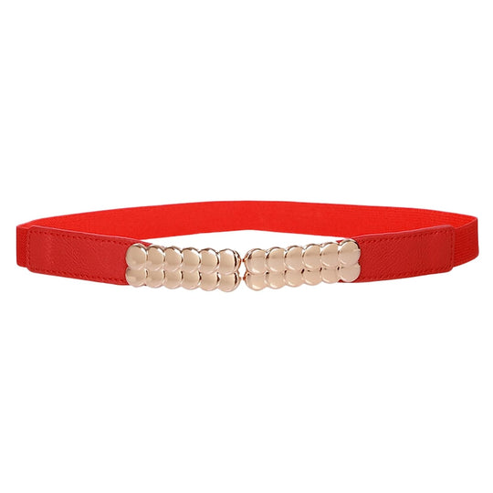 Redhorns Elastic Ladies Wide Belt#color_red