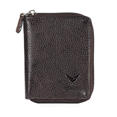 Redhorns Mens Genuine Leather Card Holder#color_brown
