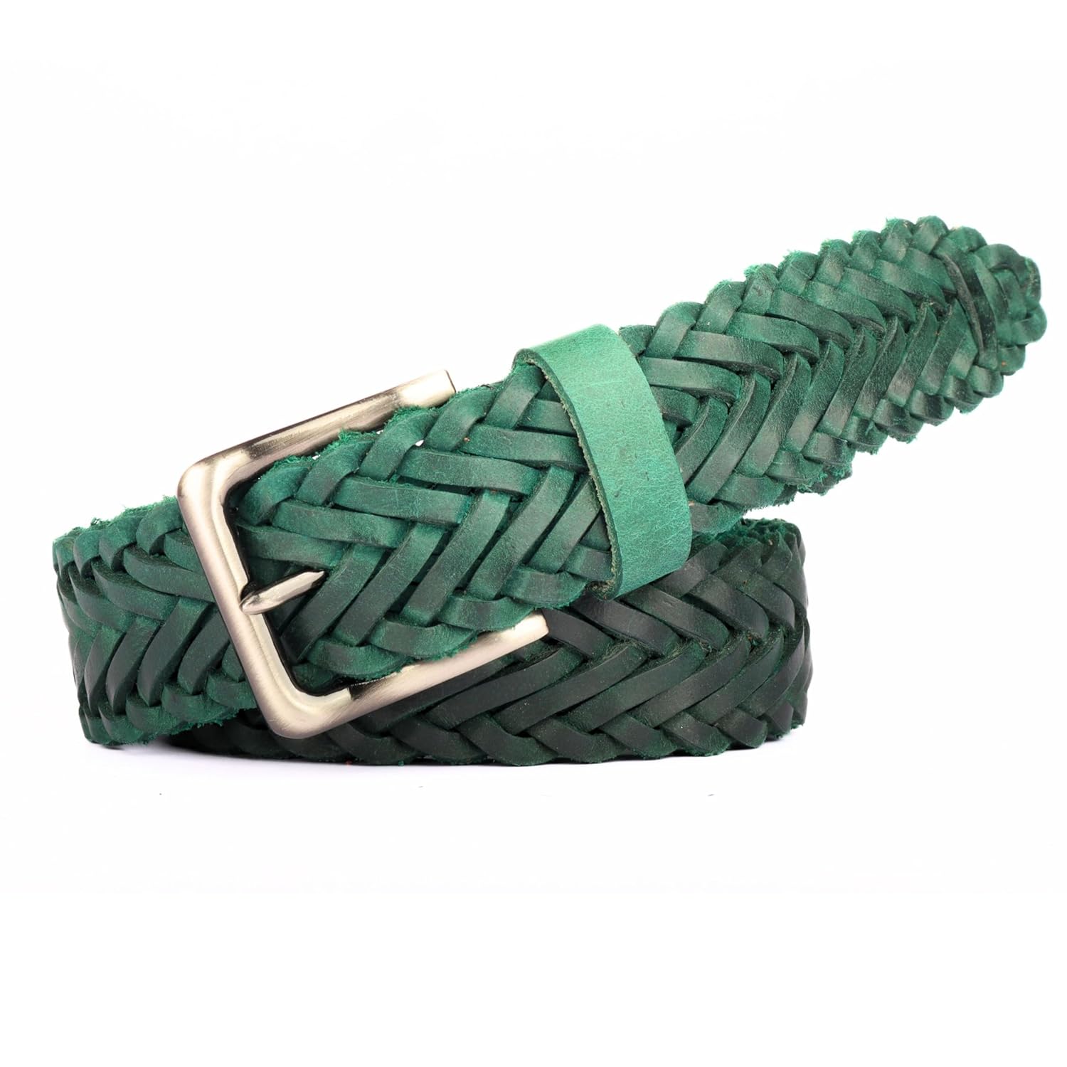 Redhorns Mens Genuine Leather Belt#color_green