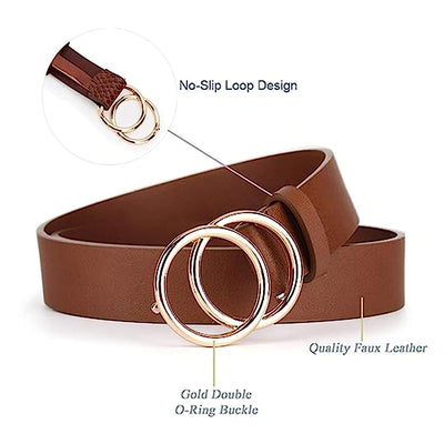 Redhorns Elastic Ladies Wide Belt#color_tan