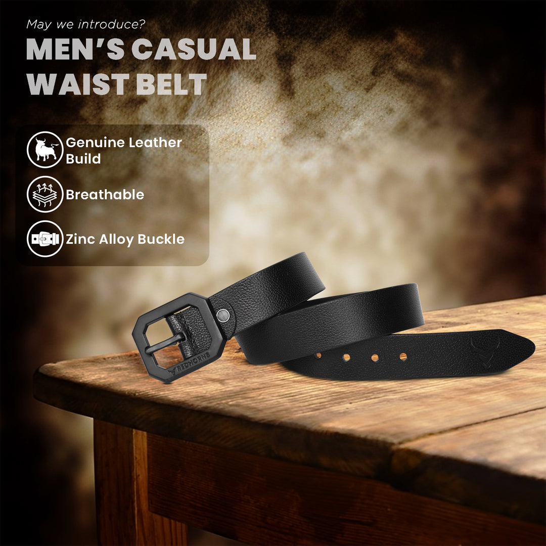 Formal belt casual belt for men#color_black