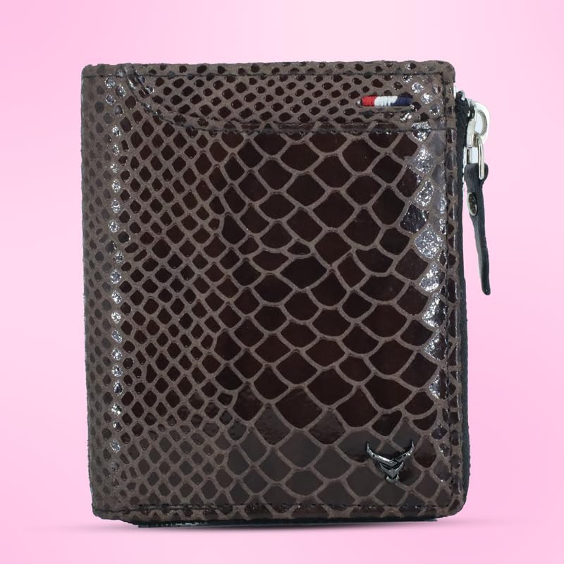 Mens Wallet Brown Color Front Side#color_brown